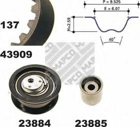 Комплект ременя ГРМ