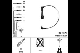 Комплект дротів запалювання