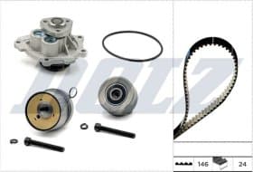 Комплект ременя ГРМ + помпа