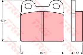 Гальмівні колодки TRW GDB102