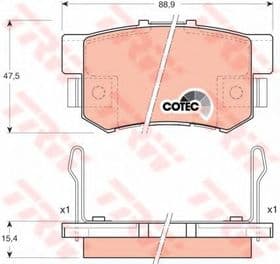 Гальмівні колодки Гальмівні колодки