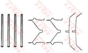 Комплектующие дисковых тормозных колодок TRW PFK208