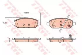Гальмівні колодки TRW GDB2135