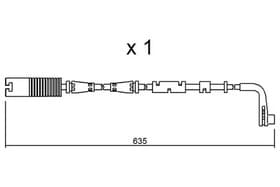Датчик износа тормозных колодок Aisin bpbmk9205