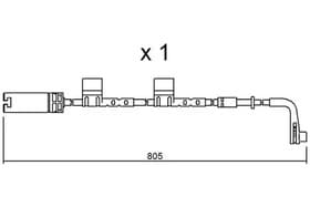 Датчик износа тормозных колодок Aisin bpbmk9222