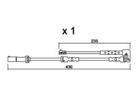 Датчик износа тормозных колодок Aisin bpbmk9311