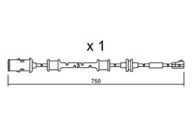 Датчик износа тормозных колодок Aisin bpopk9319