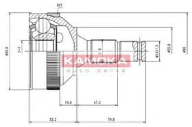 ШРУС Kamoka 6616