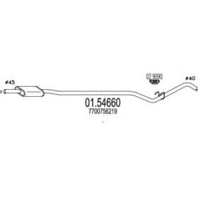 Середній глушник вихлопних газів