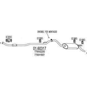 Глушник вихлопних газів кінцевий