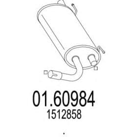 Глушитель выхлопных газов конечный