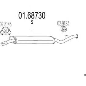 Глушитель выхлопных газов конечный