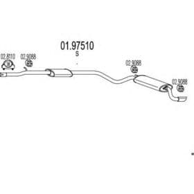 Глушитель выхлопных газов конечный
