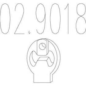 Кронштейн крепления выхлопной магистрали