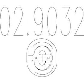 Кронштейн крепления выхлопной магистрали