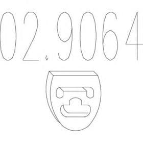 Кронштейн крепления выхлопной магистрали