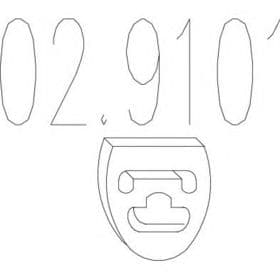 Кронштейн кріплення вихлопної магістралі