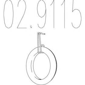 Кронштейн крепления выхлопной магистрали