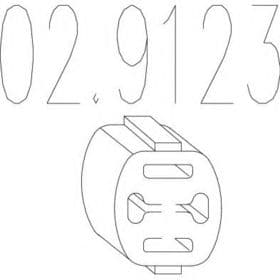 Кронштейн кріплення вихлопної магістралі