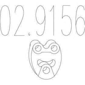 Кронштейн крепления выхлопной магистрали