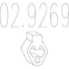 Кронштейн кріплення вихлопної магістралі