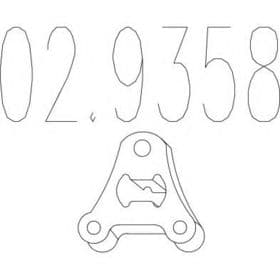 Кронштейн крепления выхлопной магистрали