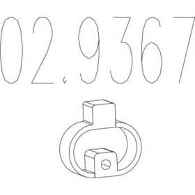 Кронштейн крепления выхлопной магистрали