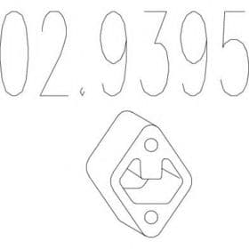 Кронштейн кріплення вихлопної магістралі