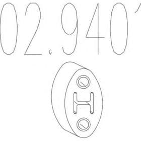 Кронштейн крепления выхлопной магистрали