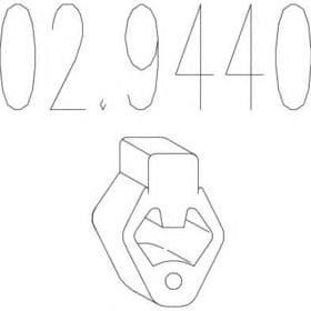 Кронштейн крепления выхлопной магистрали