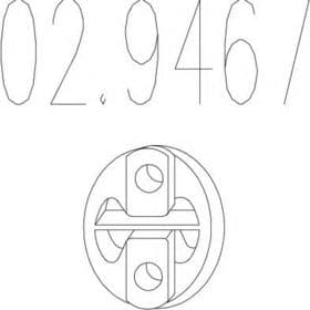 Кронштейн крепления выхлопной магистрали