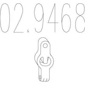 Кронштейн крепления выхлопной магистрали