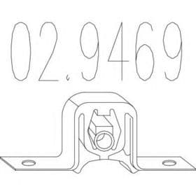 Кронштейн кріплення вихлопної магістралі