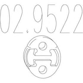 Кронштейн кріплення вихлопної магістралі