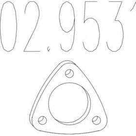 Прокладка приемной трубы Прокладка приемной трубы