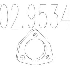 Прокладка приемной трубы