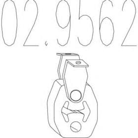 Кронштейн крепления выхлопной магистрали