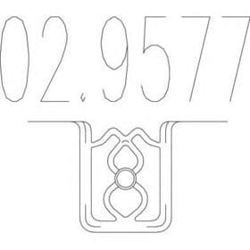 Кронштейн кріплення вихлопної магістралі