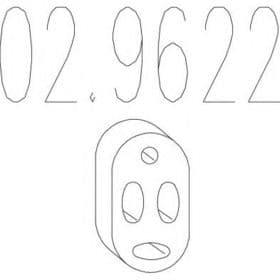 Кронштейн крепления выхлопной магистрали