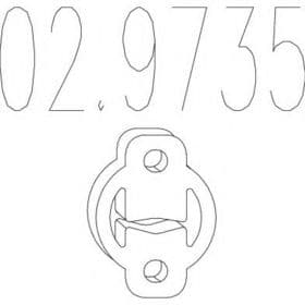 Кронштейн крепления выхлопной магистрали