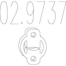 Кронштейн кріплення вихлопної магістралі