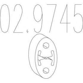 Кронштейн крепления выхлопной магистрали