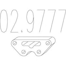 Кронштейн крепления выхлопной магистрали