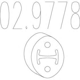 Кронштейн кріплення вихлопної магістралі