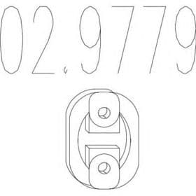 Кронштейн кріплення вихлопної магістралі