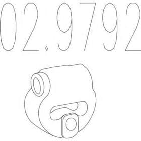 Кронштейн кріплення вихлопної магістралі