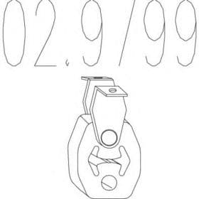 Кронштейн крепления выхлопной магистрали