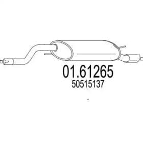 Глушник вихлопних газів кінцевий