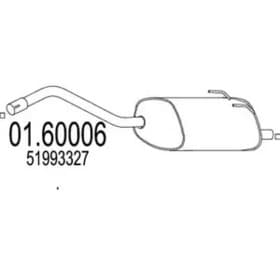 Глушитель выхлопных газов конечный