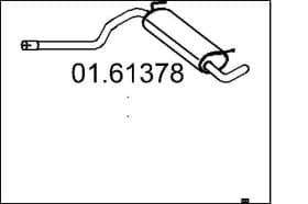 Глушник вихлопних газів кінцевий